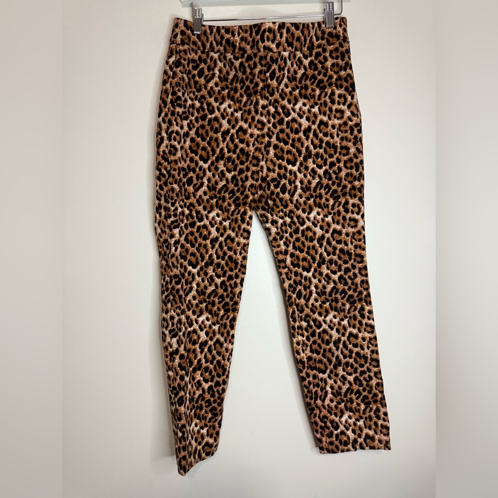 Talbots Chatham Leopard Print Ankle Length Pant In Size 8